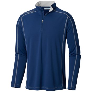 Columbia Sweater Heren, PFG Low Drag 1/4 Zip Top DonkerGrijs, 13GYNOUCA